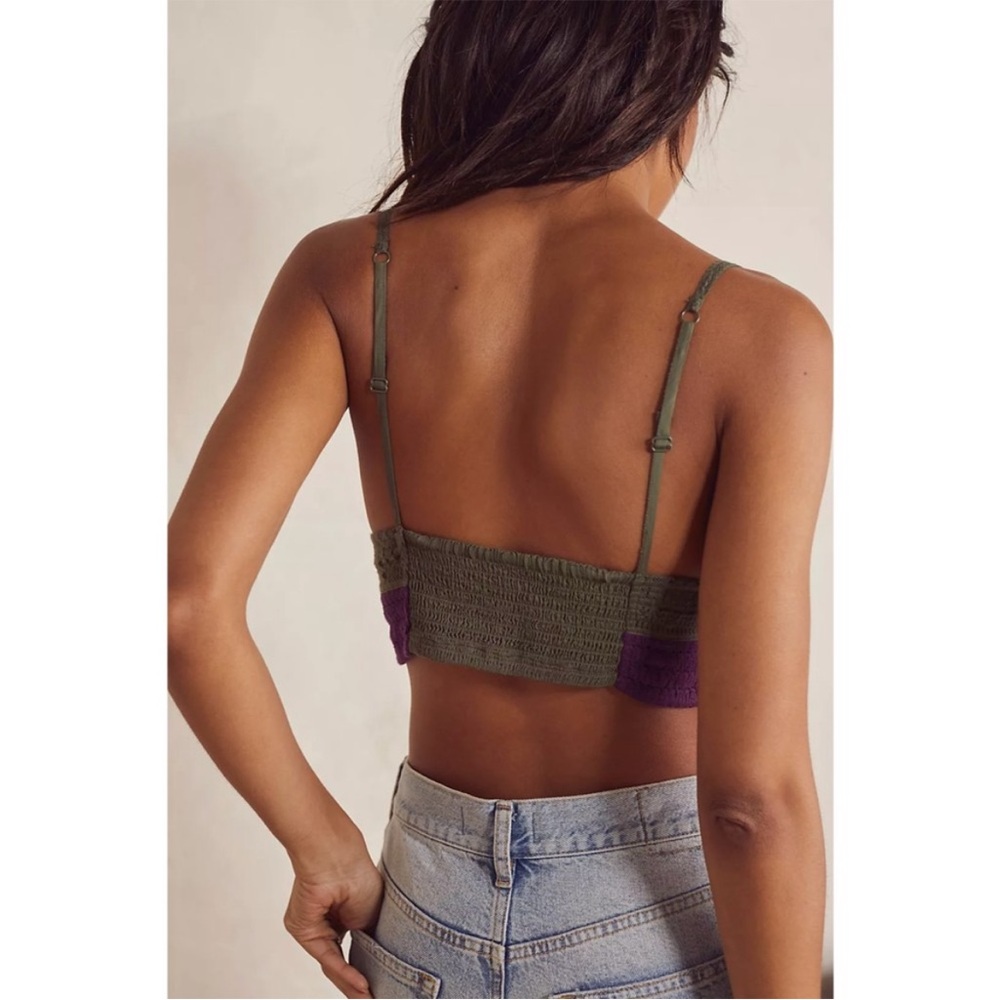 NWT FREE PEOPLE Bralette crotchet top Cropped Top - Picture 2 of 5